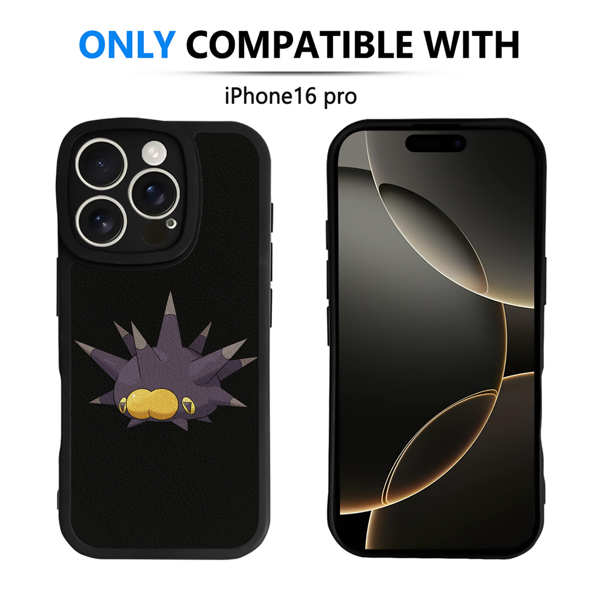 （画像用） ポケットモンスター Pokémon 【iPhone 16シリーズ対応】シリコンスマホケース（レザー調） 材質：シリコン